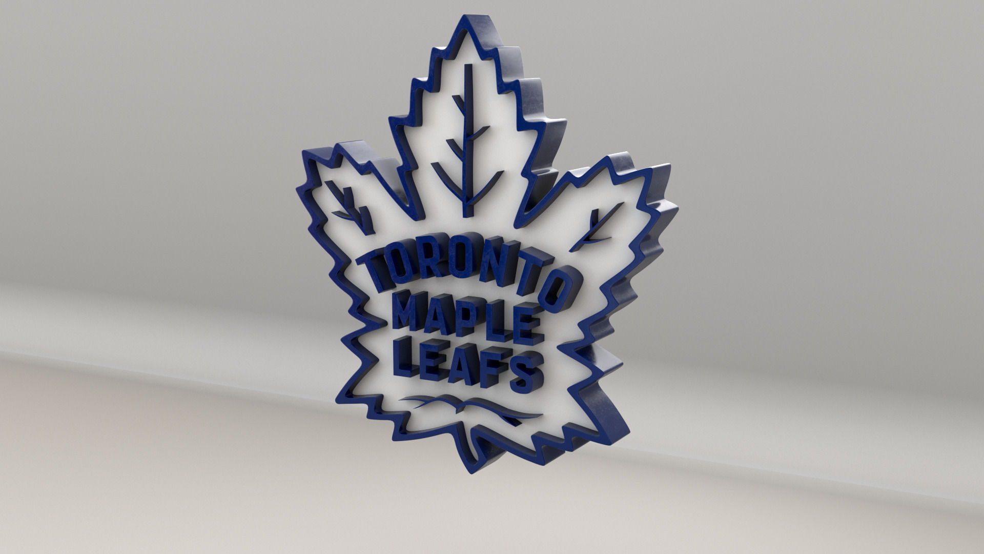 NHL Toronto Maple Leafs Team Logo 3D model_6