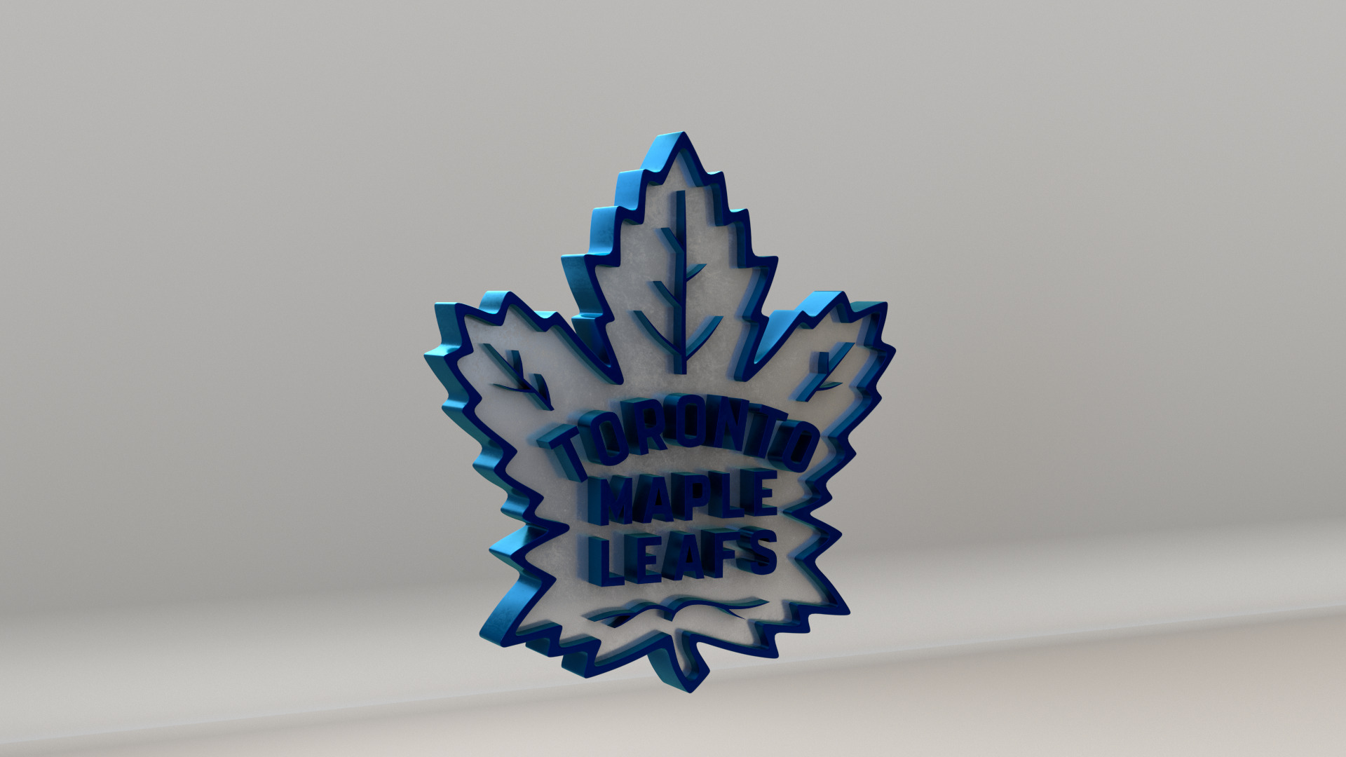 NHL Toronto Maple Leafs Team Logo 3D model_3