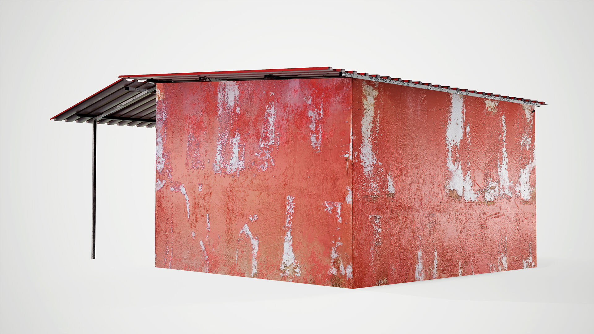 Old Garage Low-Poly PBR Low-poly 3D model_11