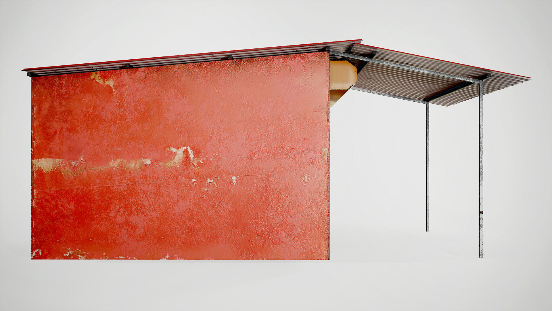 Old Garage Low-Poly PBR Low-poly 3D model_7