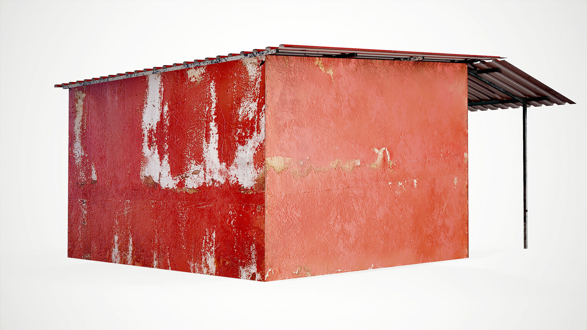 Old Garage Low-Poly PBR Low-poly 3D model_12