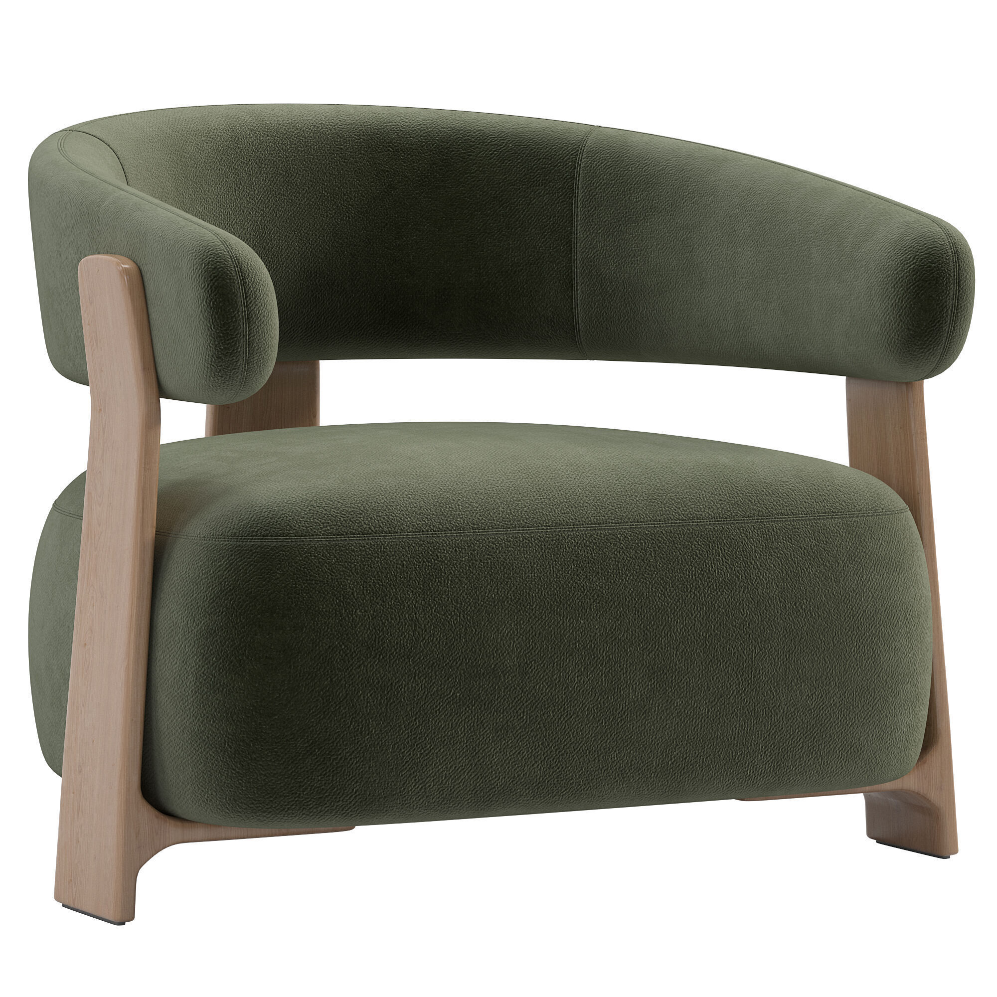 Kave Home Granite Armchair Low-poly 3D model_3