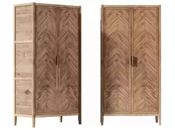 La Redoute NOTTINGHAM Solid Pine Wardrobe