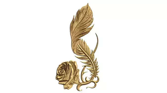 Classic decor ornament carved 61 3D model