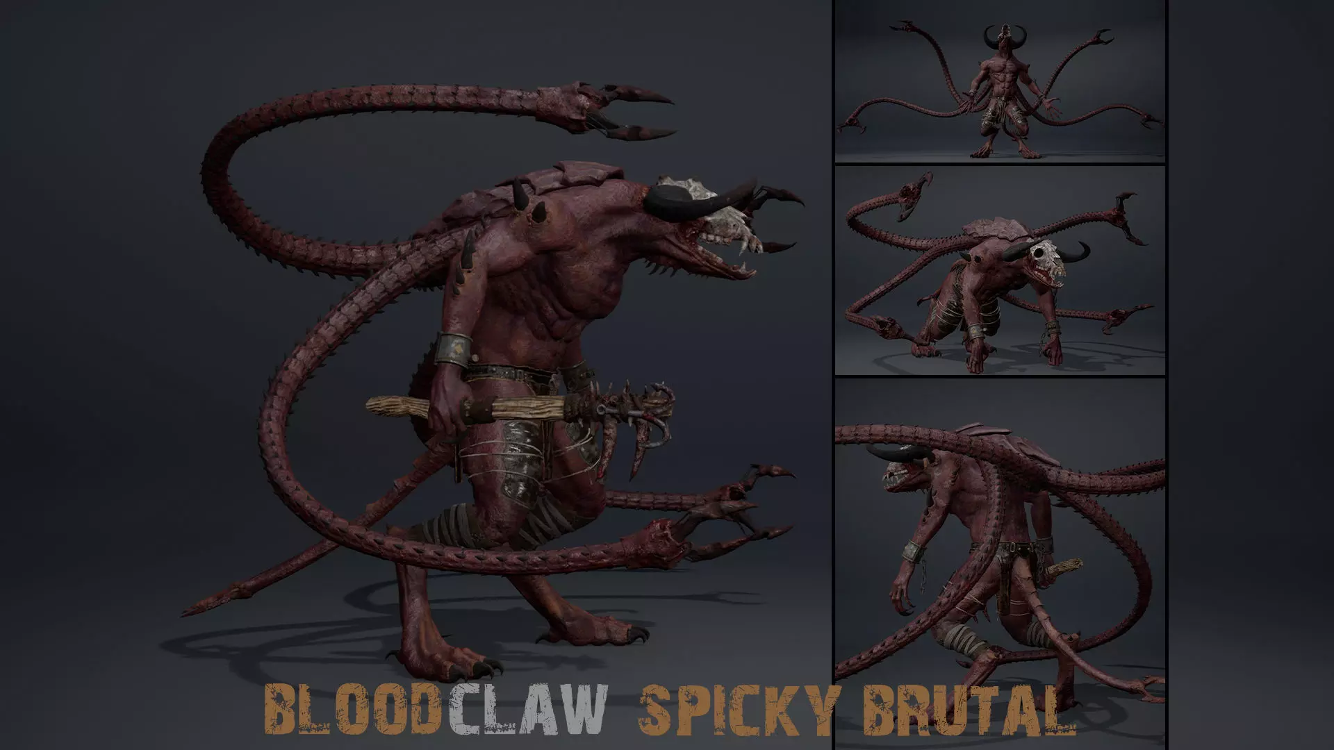 Bloodclaw Spicky Brutal Low-poly 3D model_0