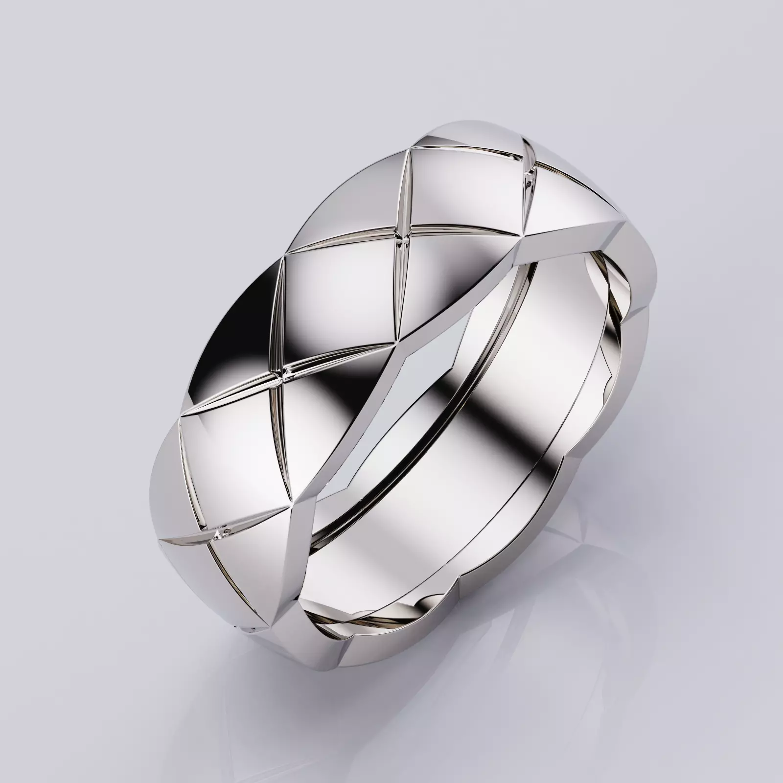 Coco Crush Style Rings Collection All Sizes Width 6mm 3D print model_0