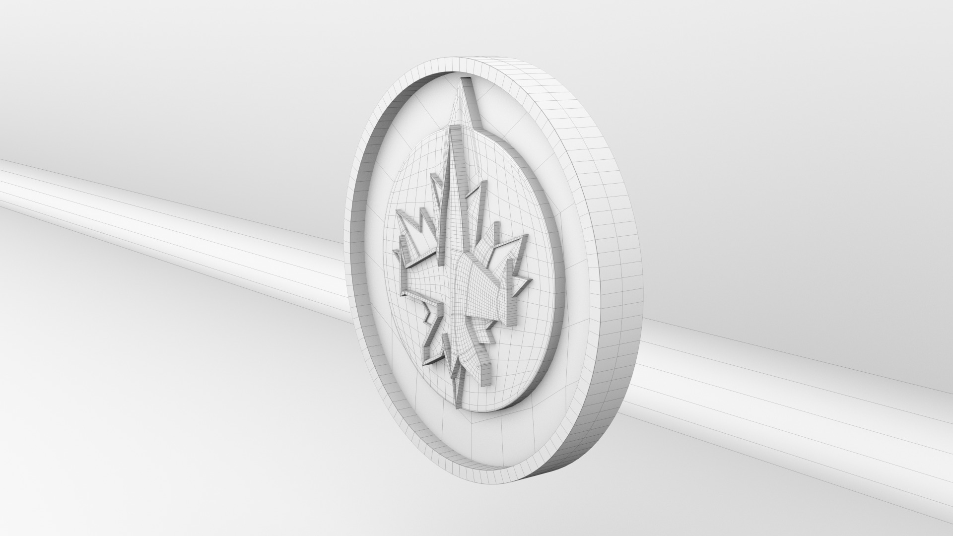 NHL Winnipeg Jets Team Logo 3D model_11
