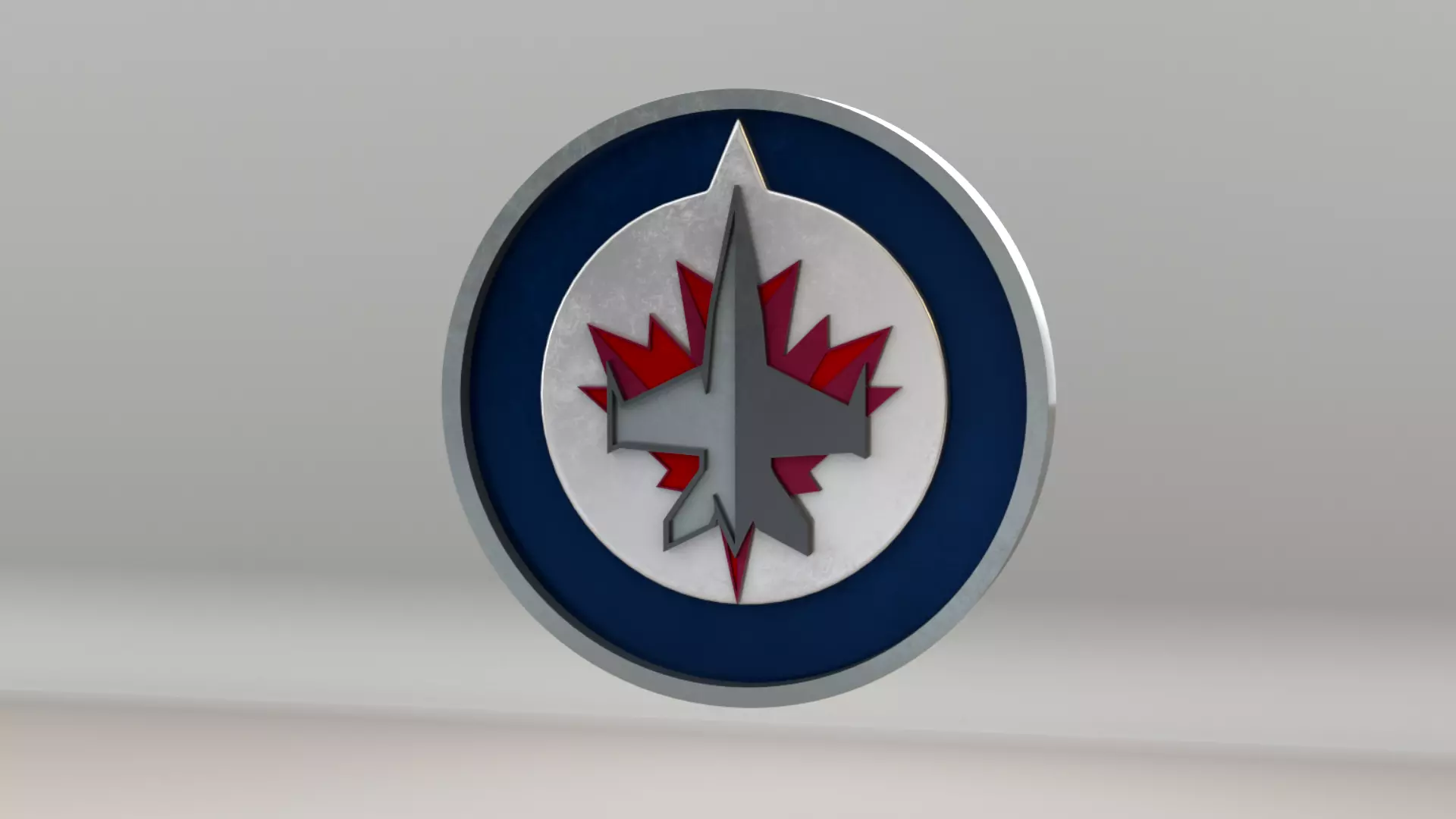NHL Winnipeg Jets Team Logo 3D model_0