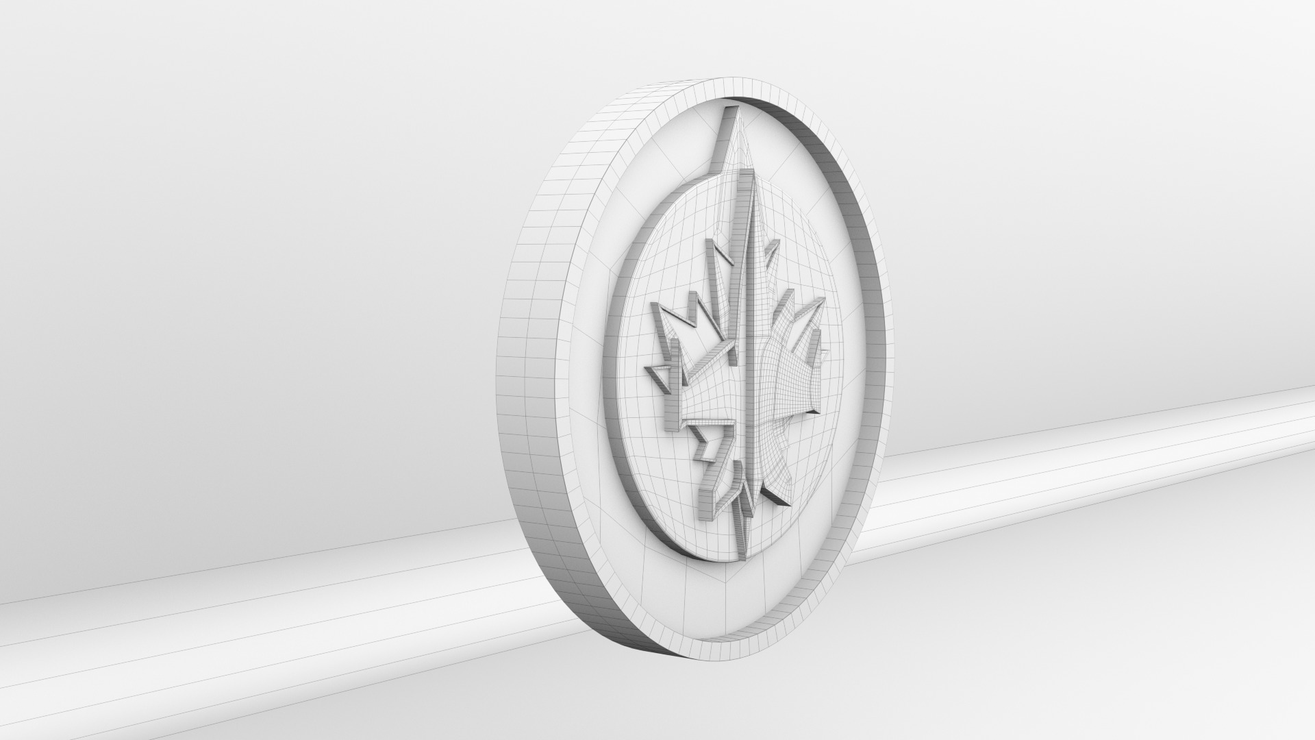 NHL Winnipeg Jets Team Logo 3D model_10