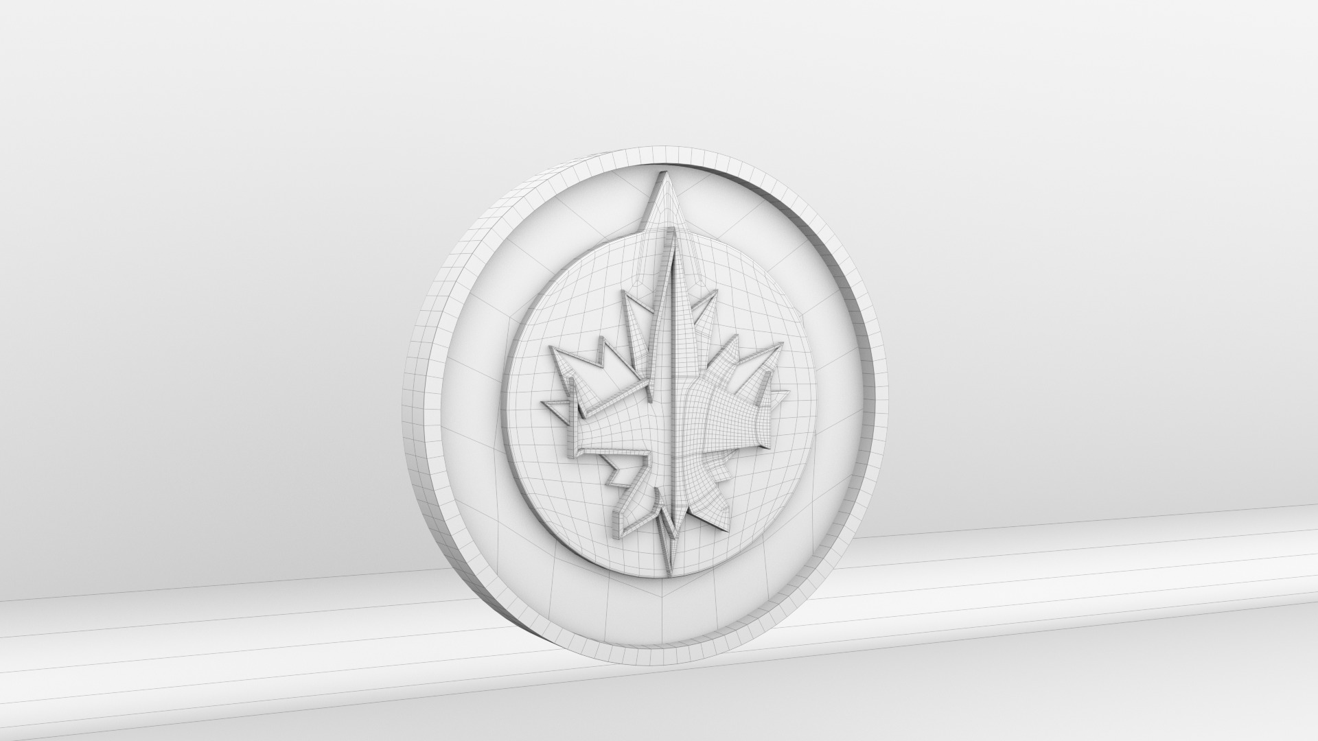 NHL Winnipeg Jets Team Logo 3D model_9