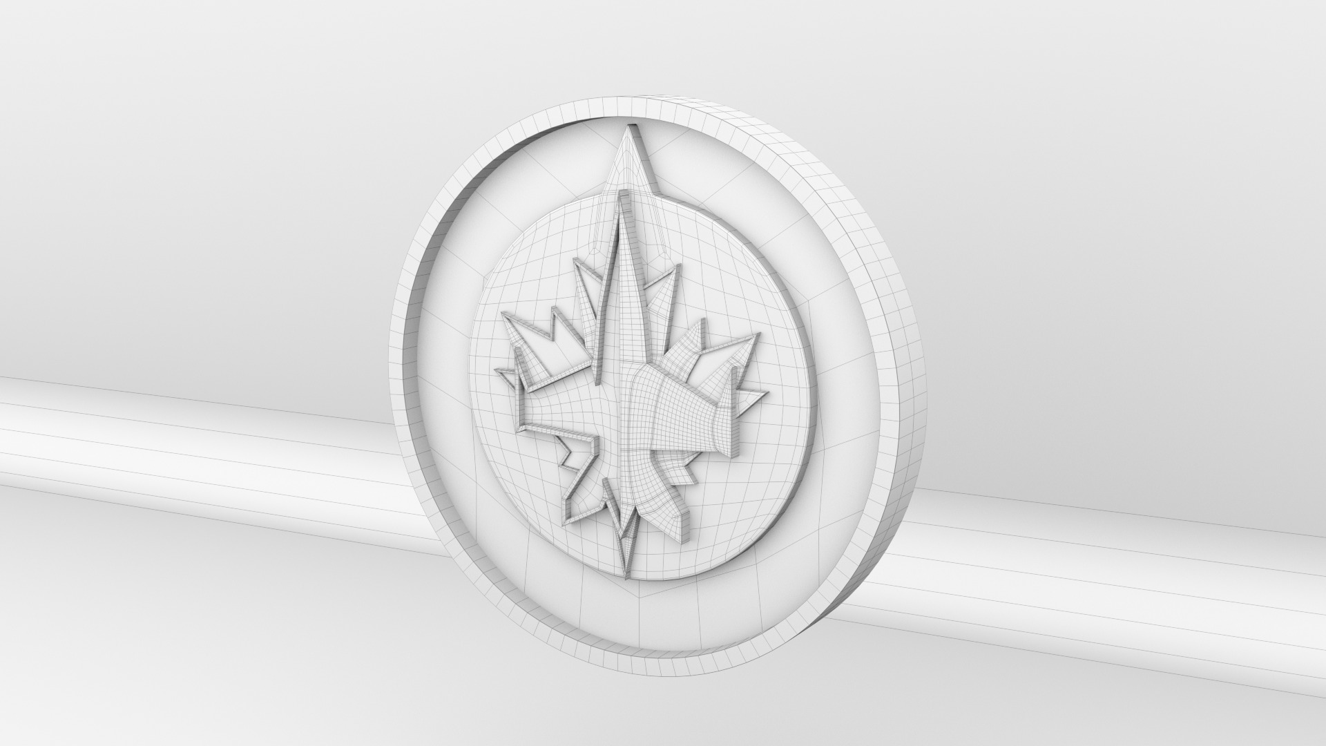 NHL Winnipeg Jets Team Logo 3D model_8