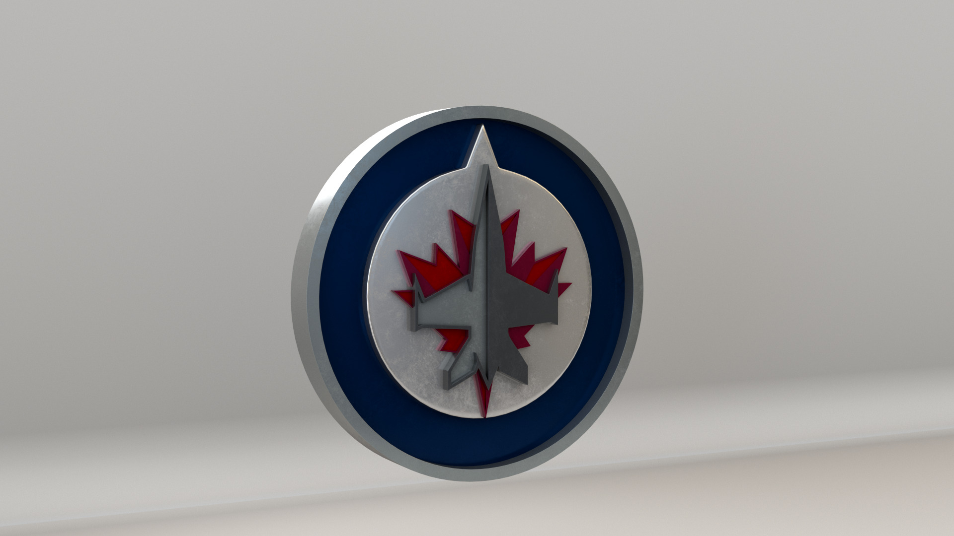 NHL Winnipeg Jets Team Logo 3D model_3