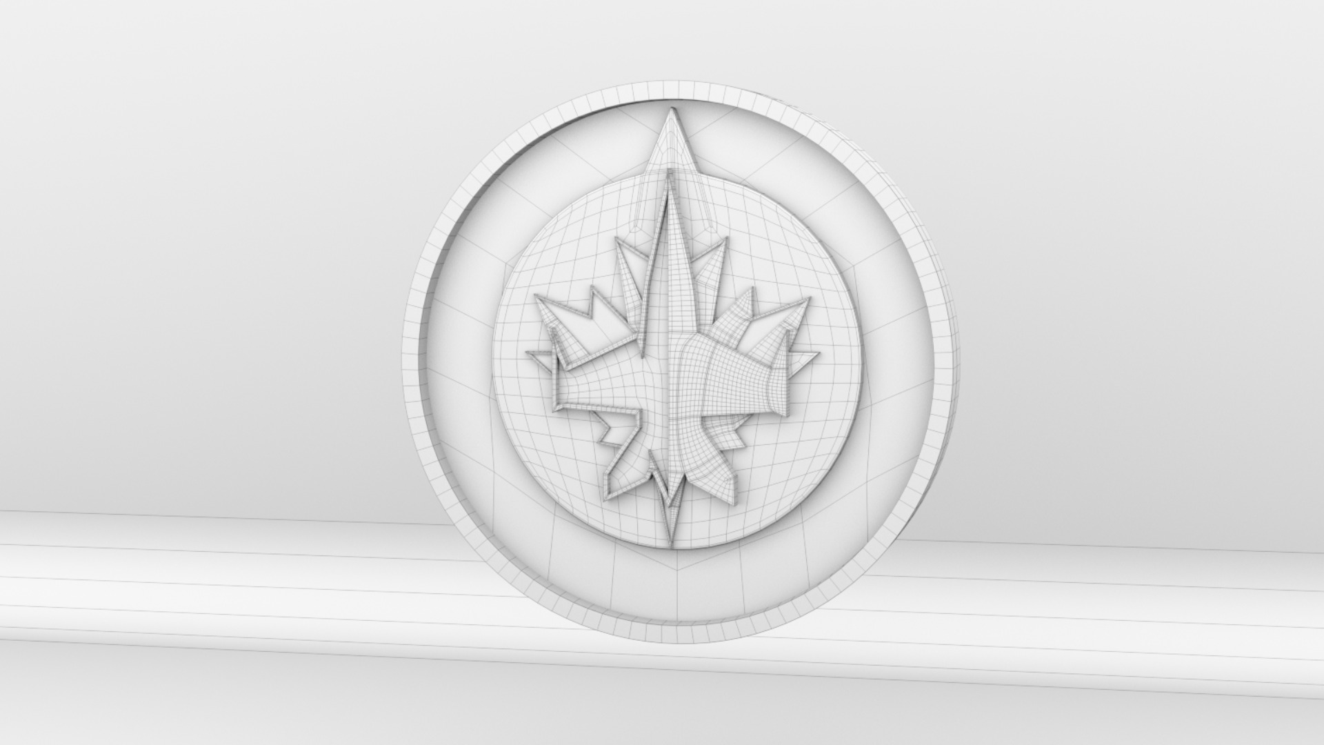 NHL Winnipeg Jets Team Logo 3D model_7