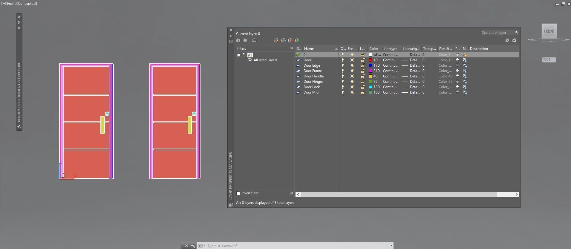 Door sets 1 3D model_36