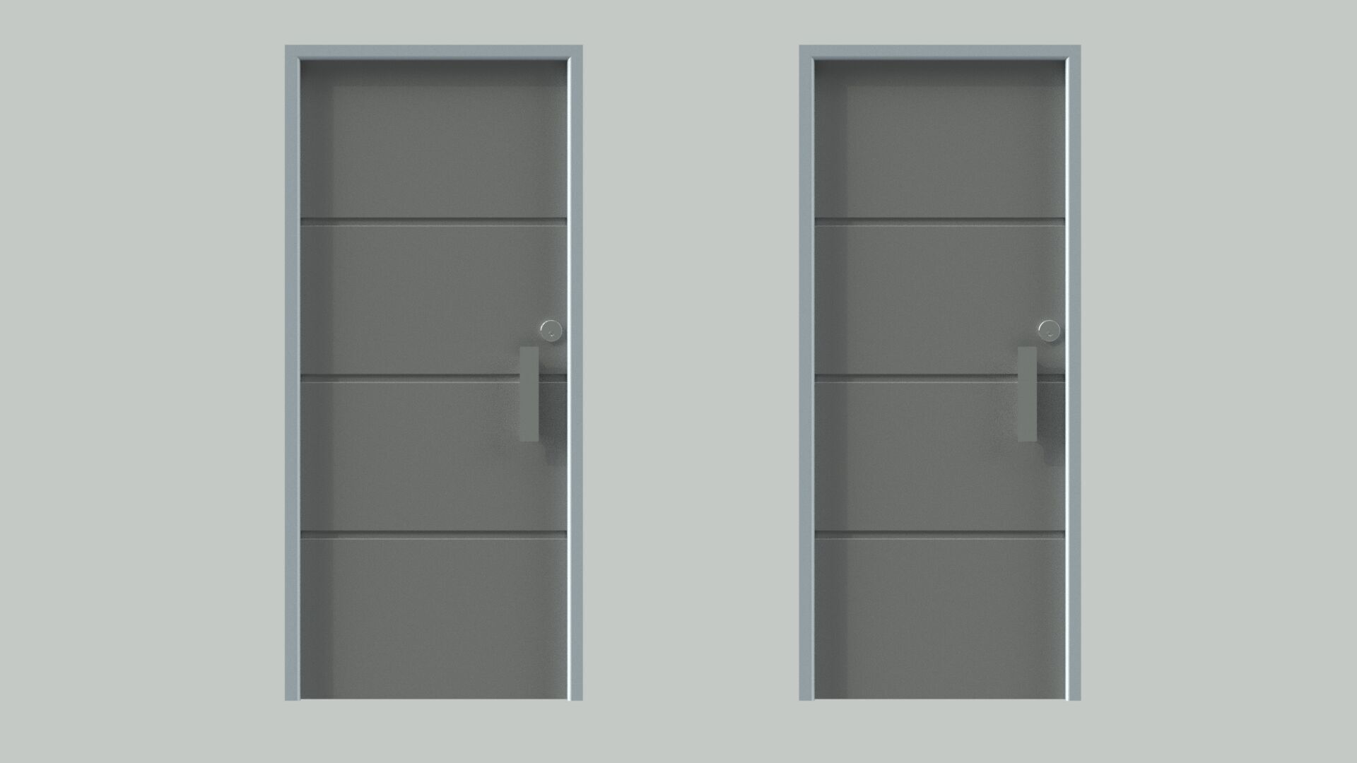 Door sets 1 3D model_3
