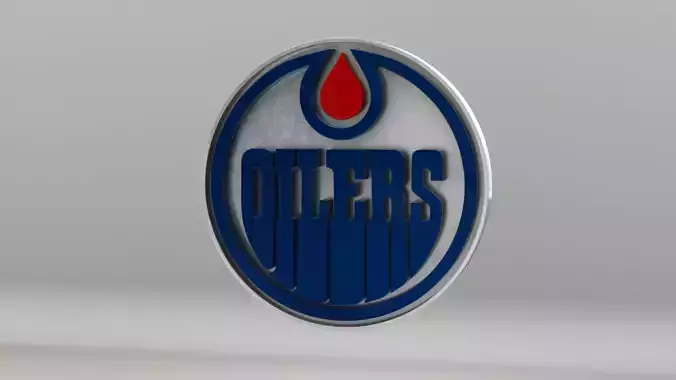 NHL Edmonton Oilers Team Logo 3D model