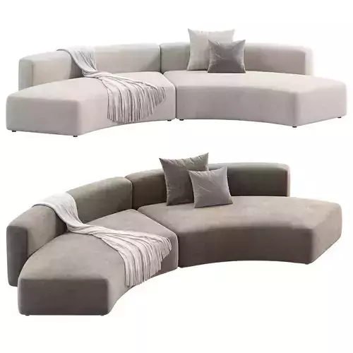 Goma Sofa Low-poly 3D model