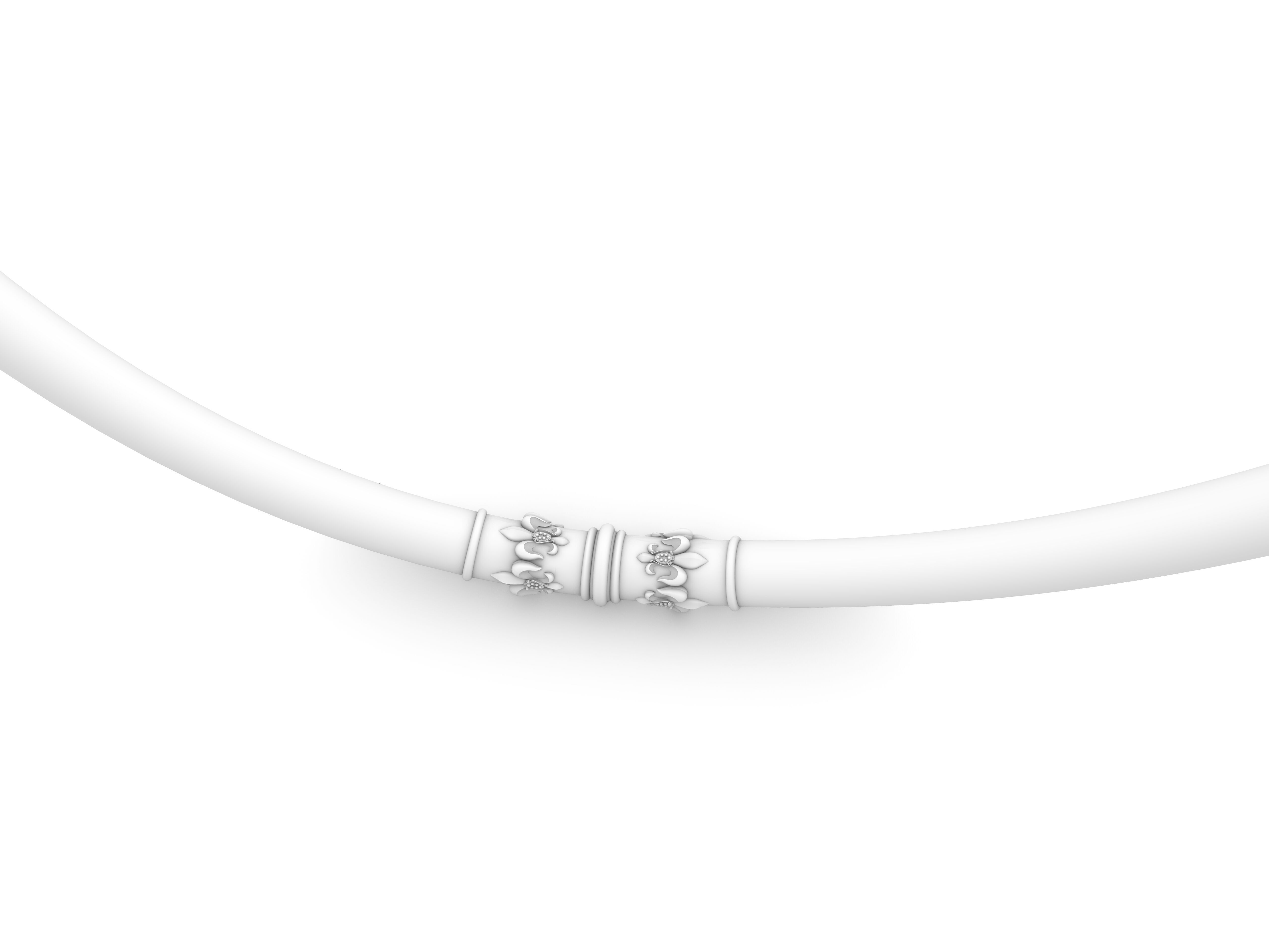 bracciale giglio modello 3d stl  3D model_1