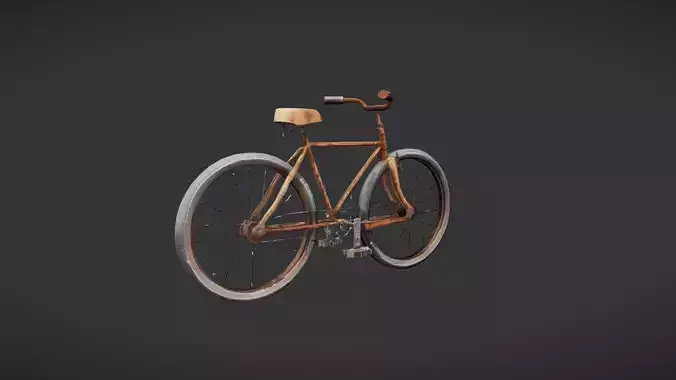 Old rusty bicycle