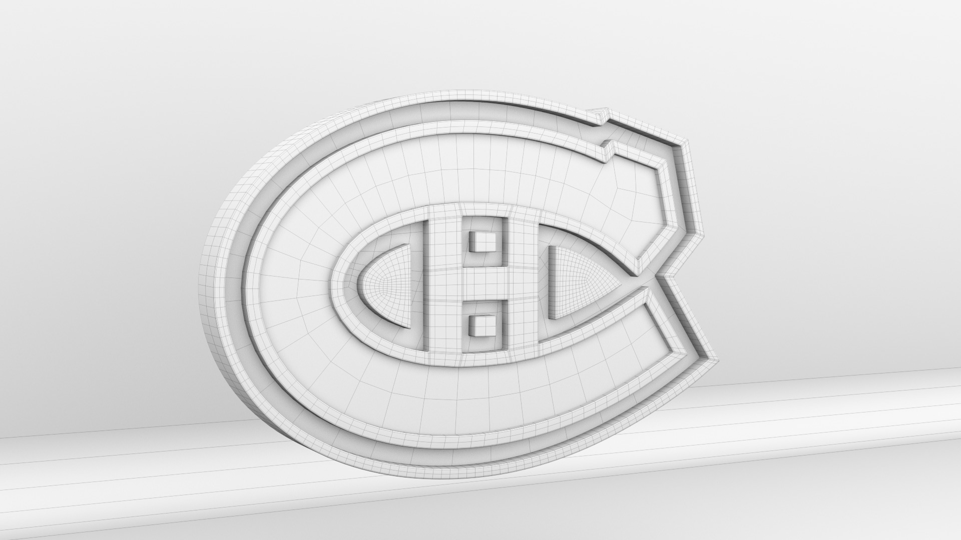 NHL Montreal Canadiens Team Logo 3D model_9