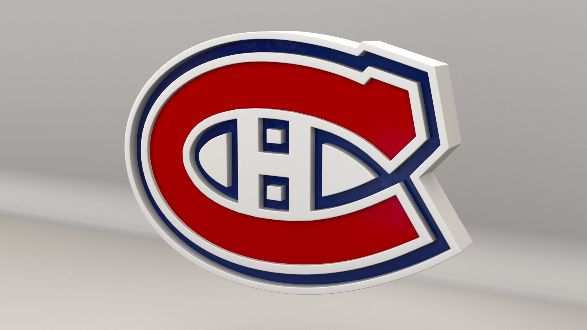 NHL Montreal Canadiens Team Logo 3D model_6