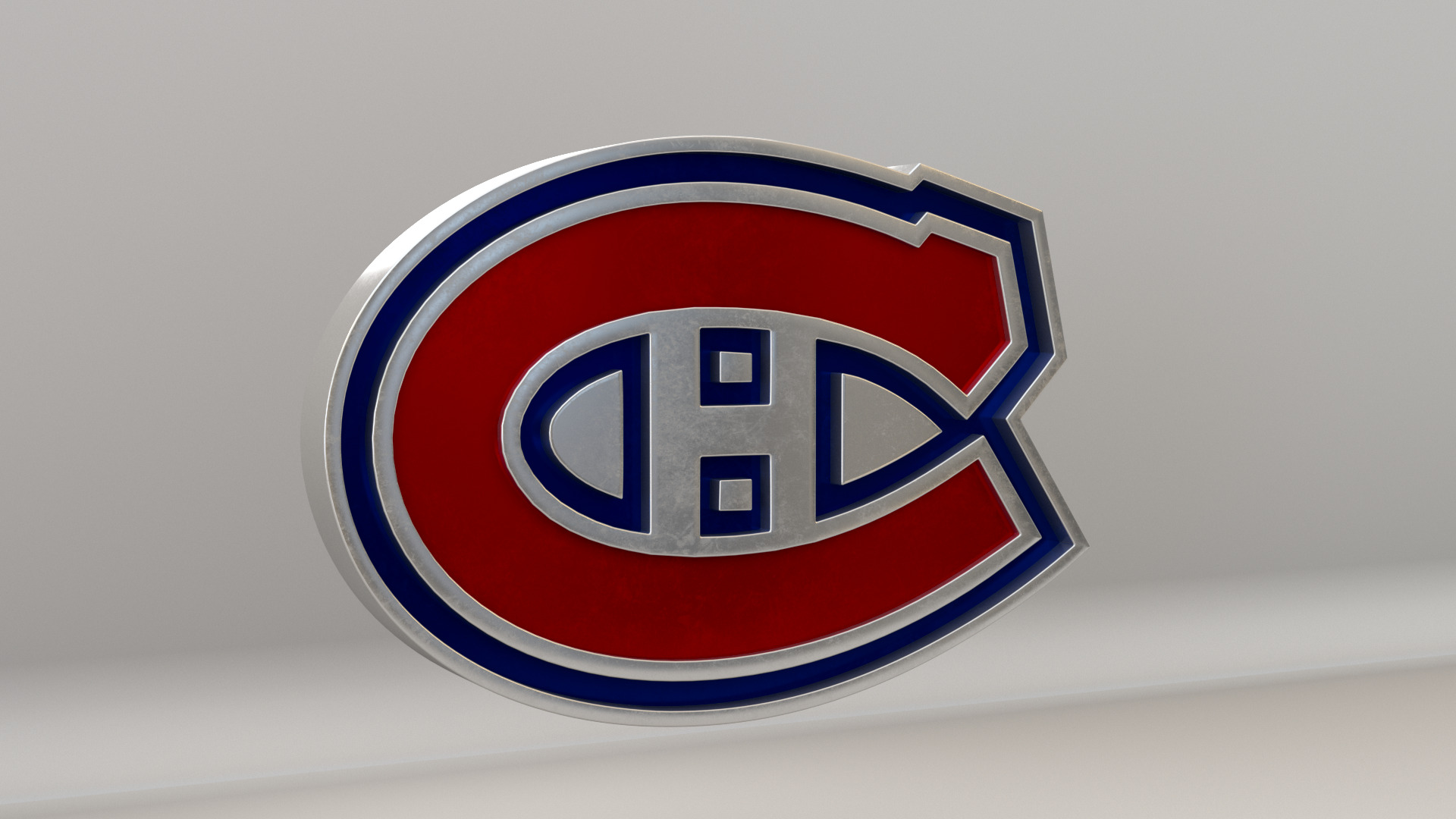 NHL Montreal Canadiens Team Logo 3D model_3