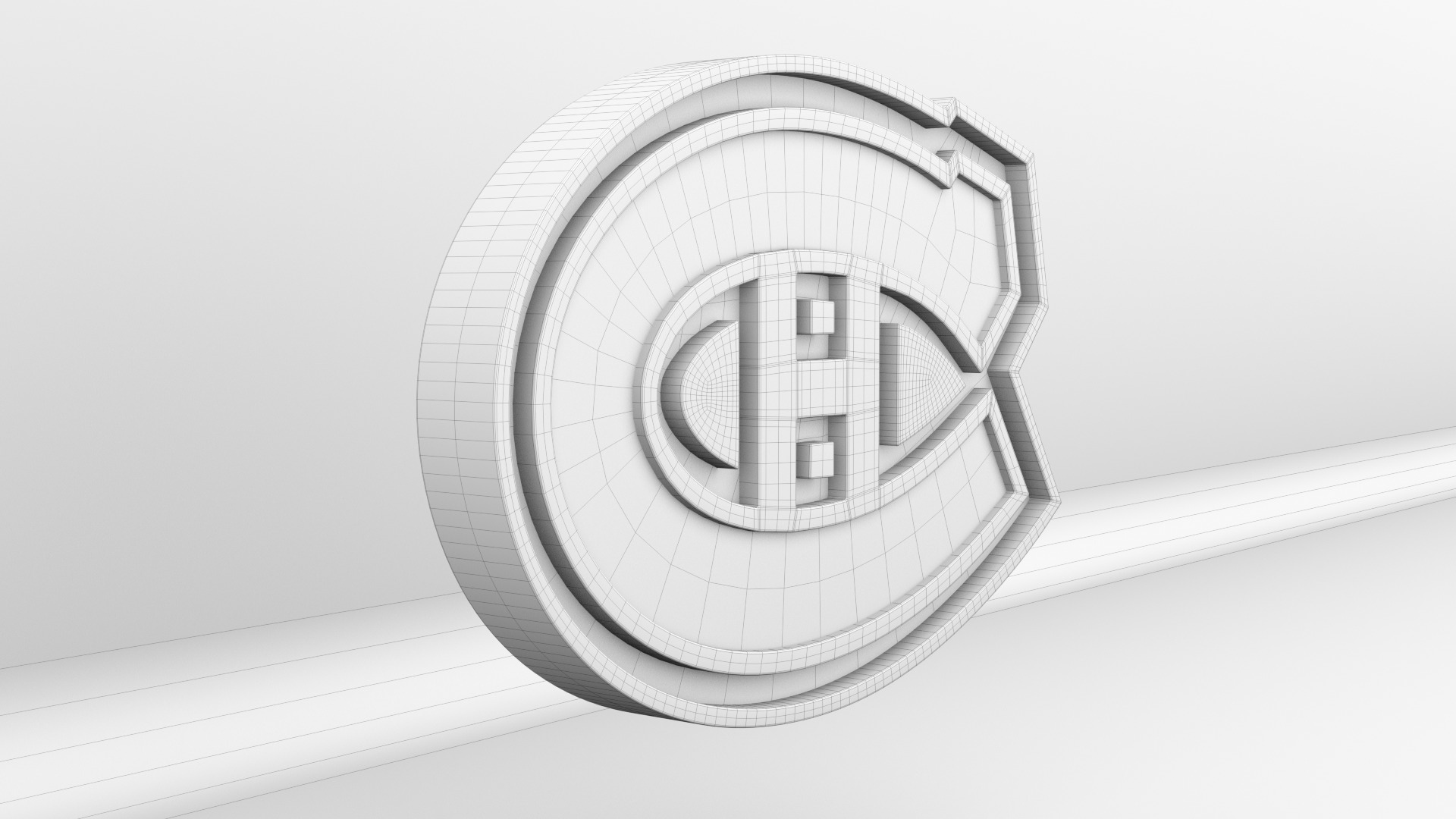 NHL Montreal Canadiens Team Logo 3D model_10