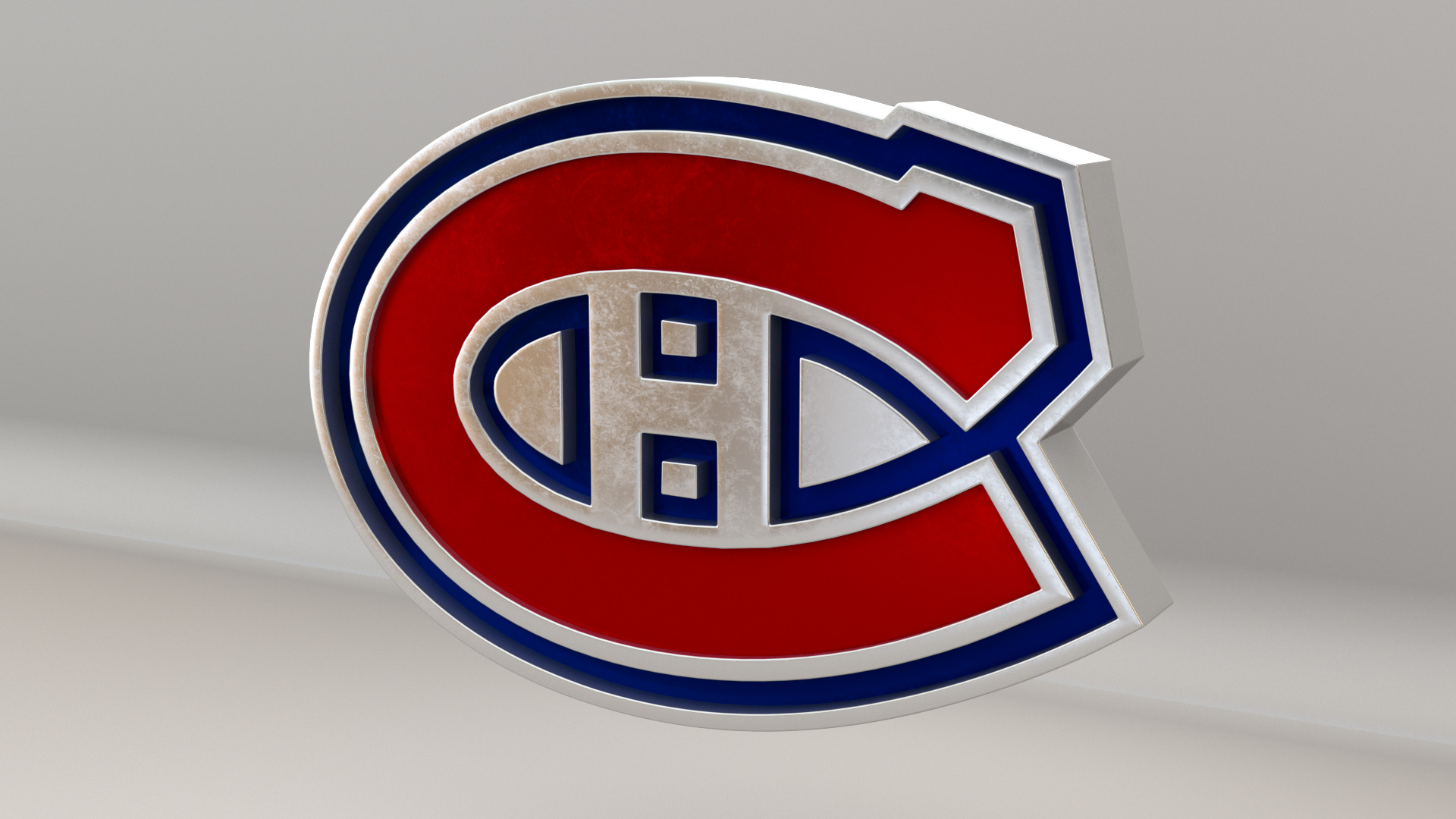 NHL Montreal Canadiens Team Logo 3D model_2