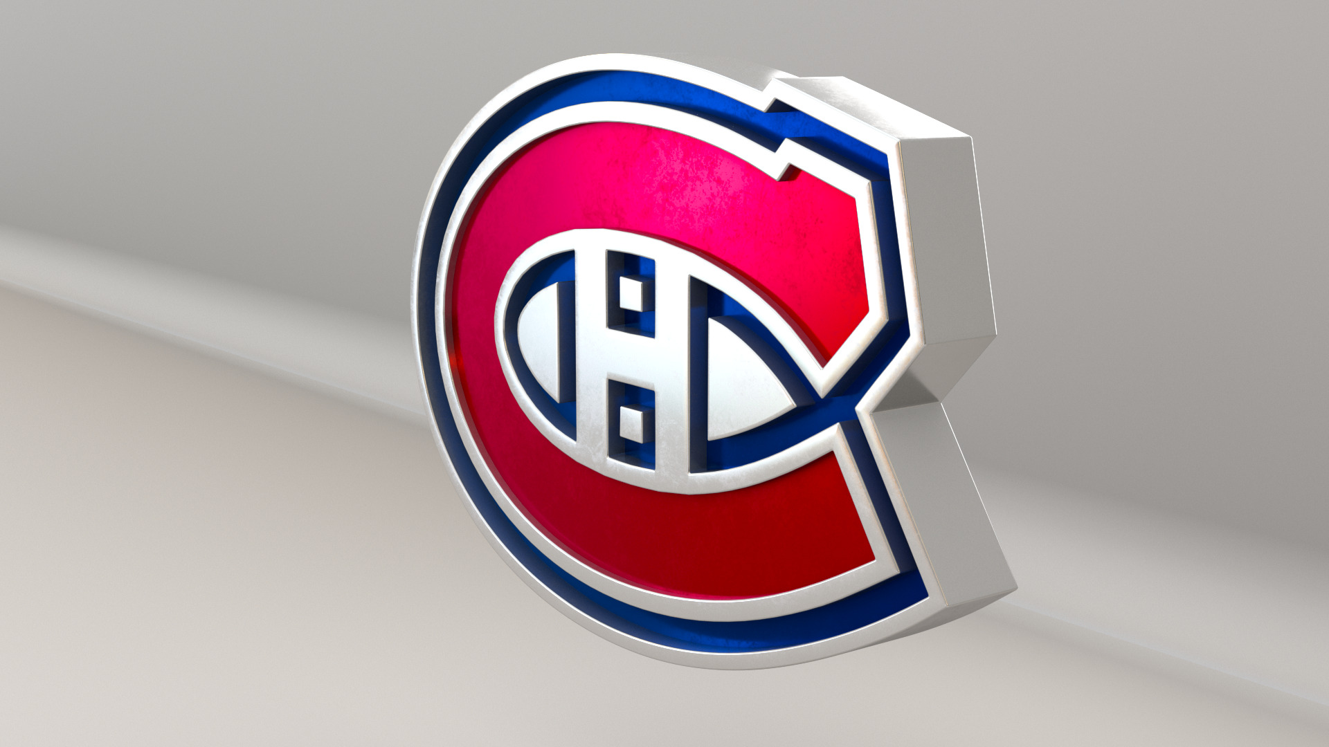 NHL Montreal Canadiens Team Logo 3D model_5