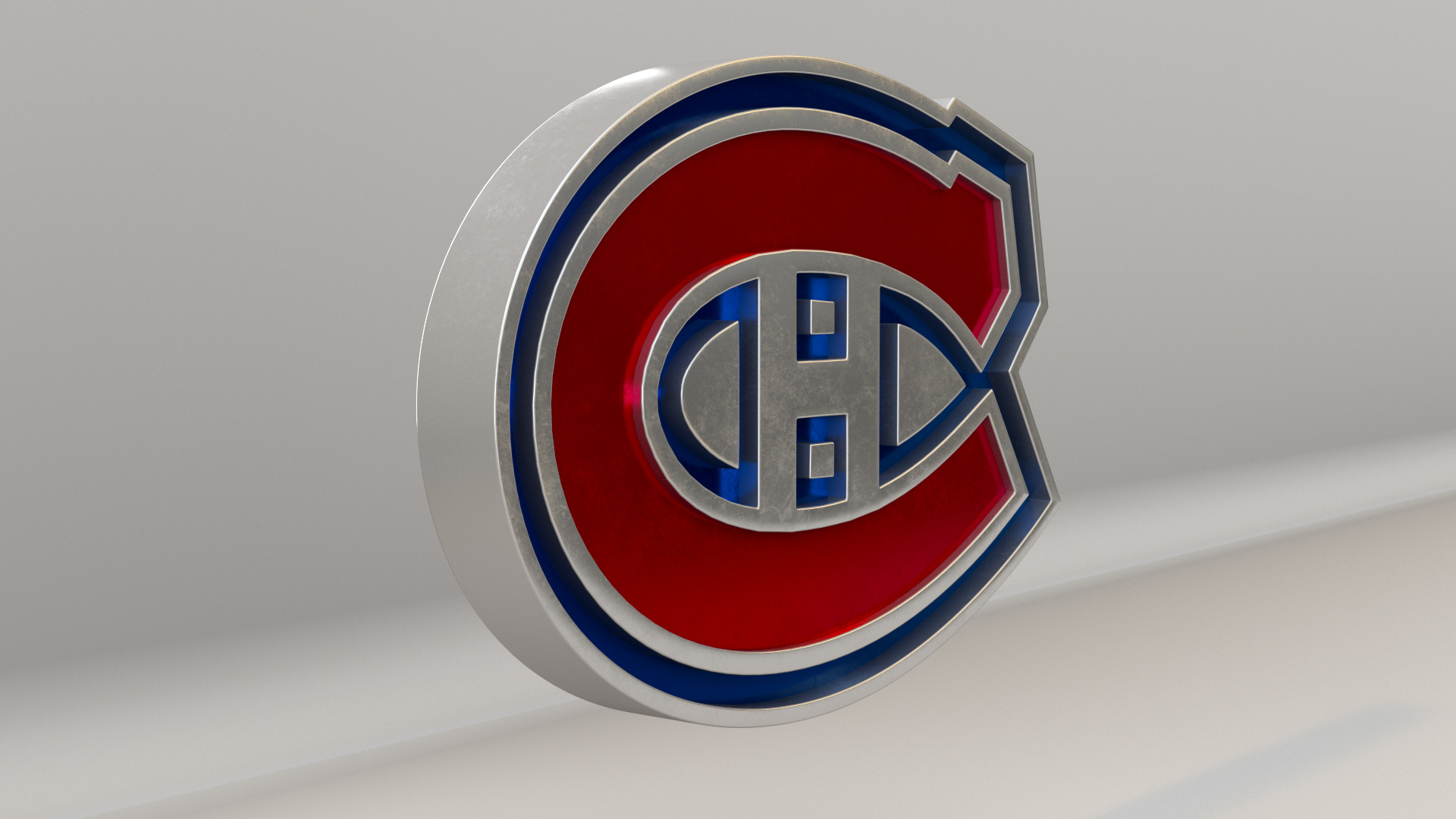 NHL Montreal Canadiens Team Logo 3D model_4