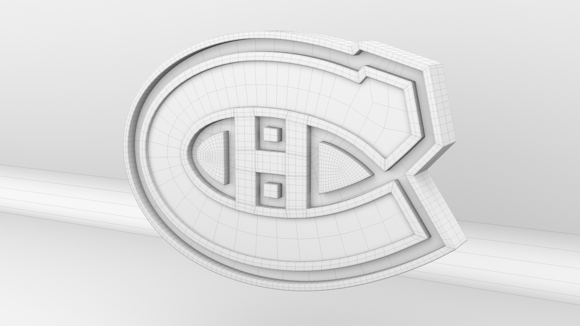 NHL Montreal Canadiens Team Logo 3D model_8