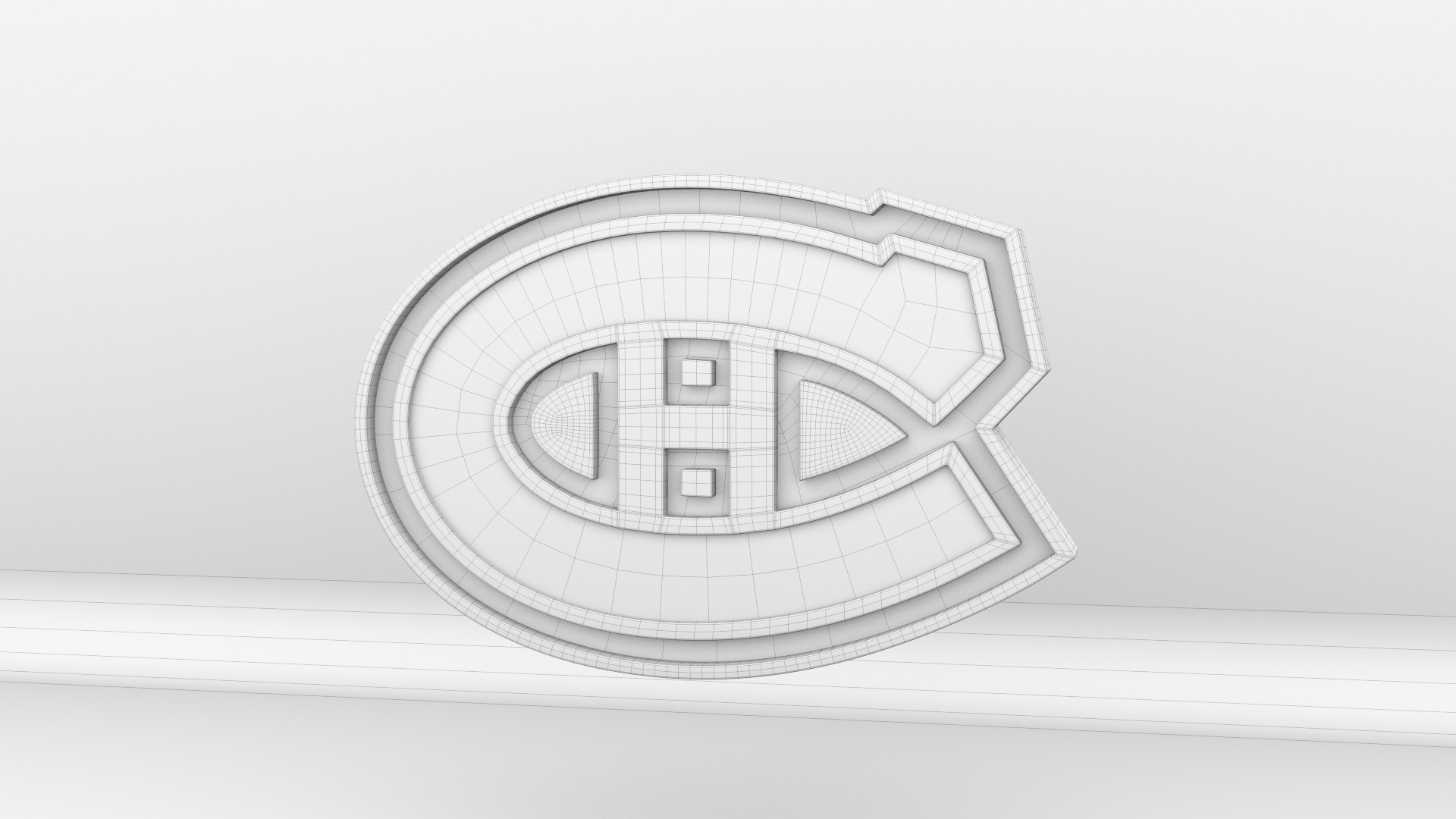 NHL Montreal Canadiens Team Logo 3D model_7