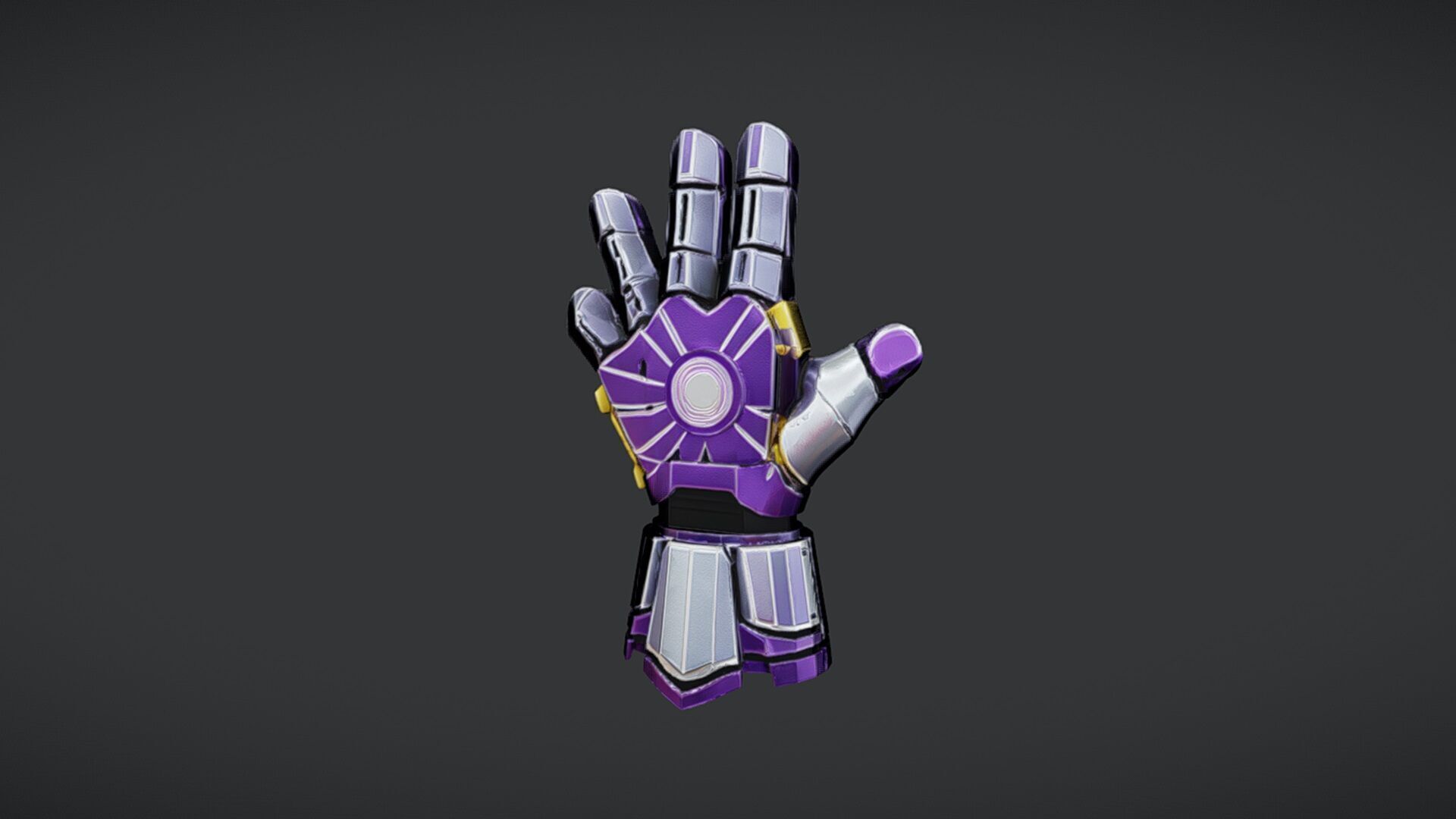 futuristic robotic hand 3D model_15