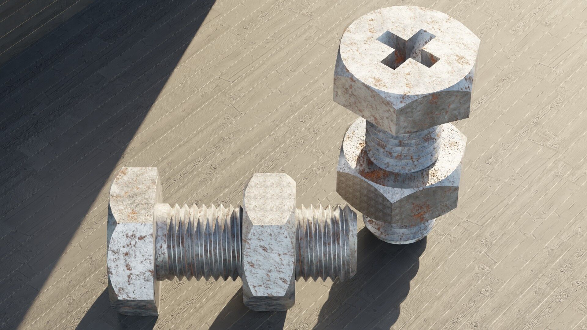 Factory Bolt 3D model_1