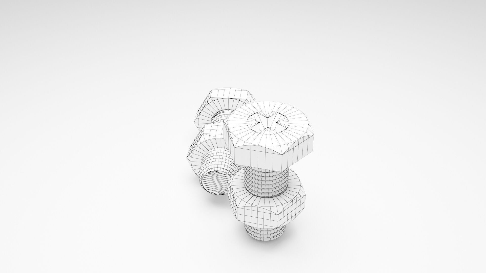 Factory Bolt 3D model_7