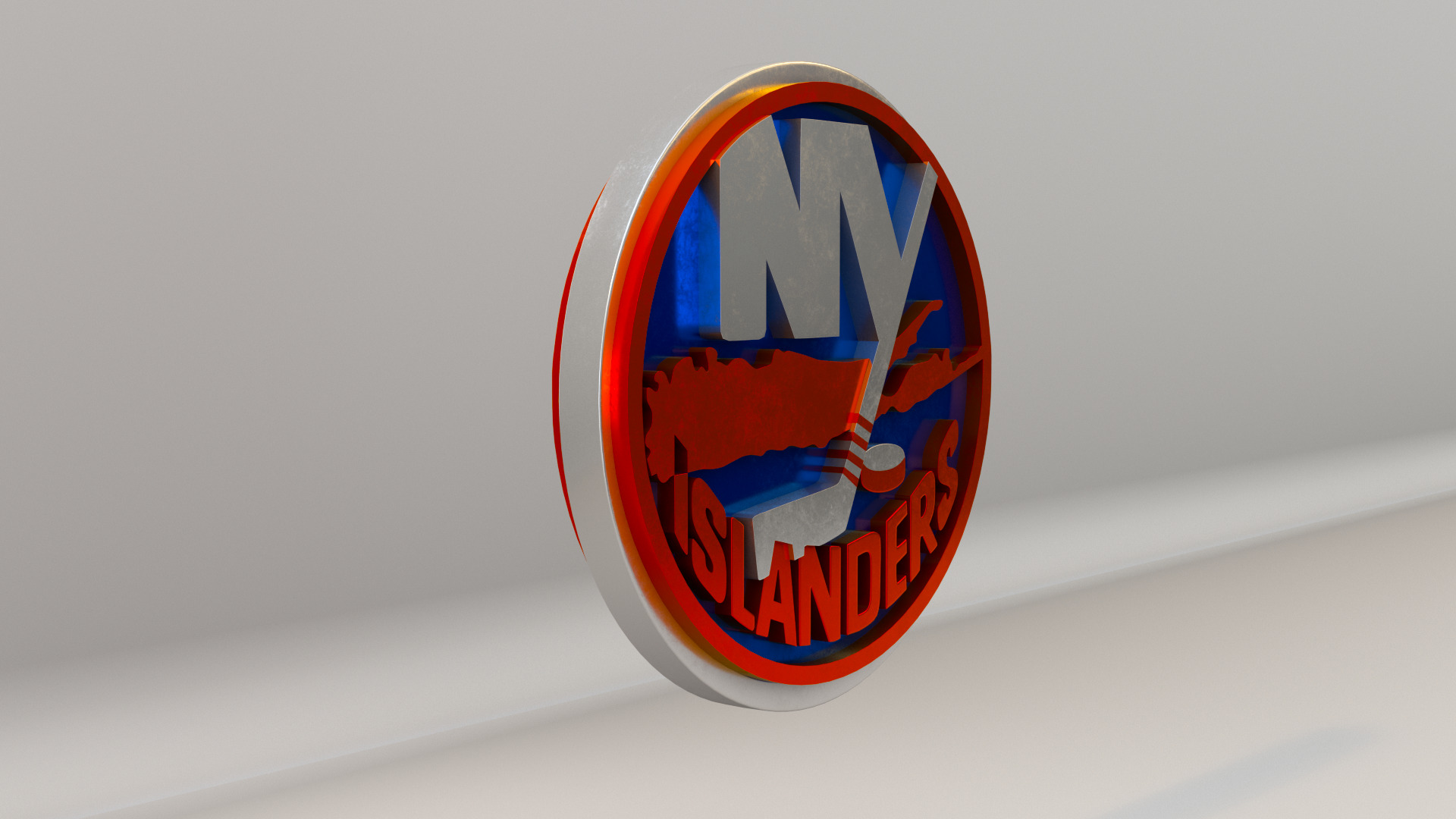NHL New York Islanders Team Logo 3D model_4
