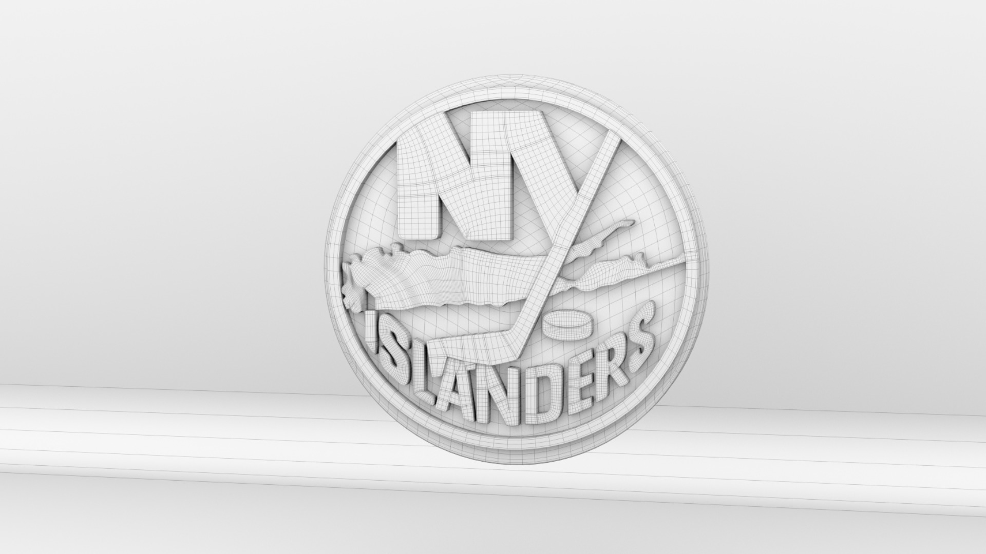NHL New York Islanders Team Logo 3D model_7