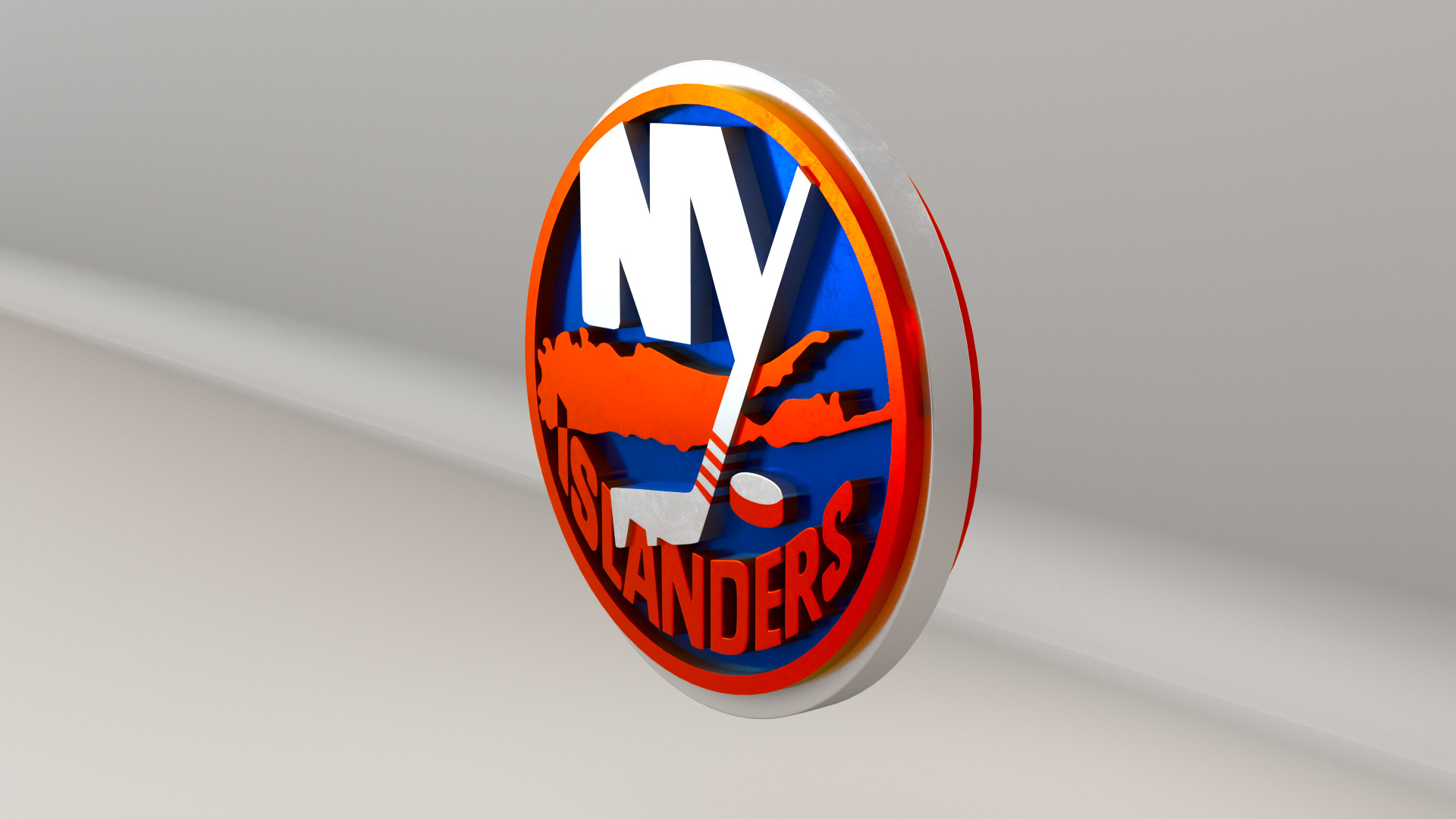 NHL New York Islanders Team Logo 3D model_5