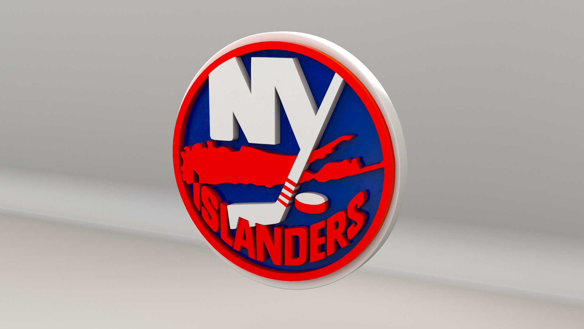 NHL New York Islanders Team Logo 3D model_6