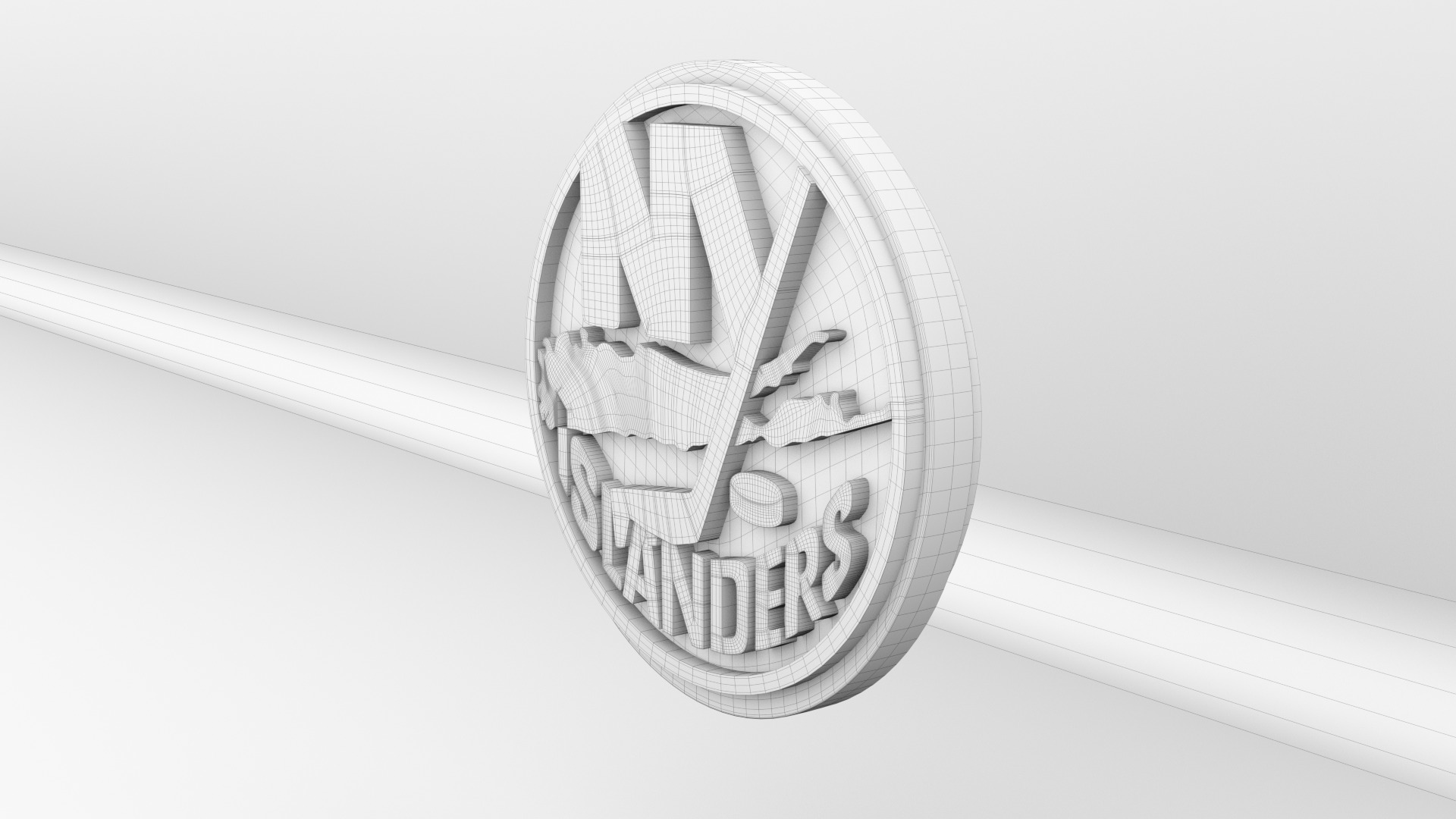 NHL New York Islanders Team Logo 3D model_11