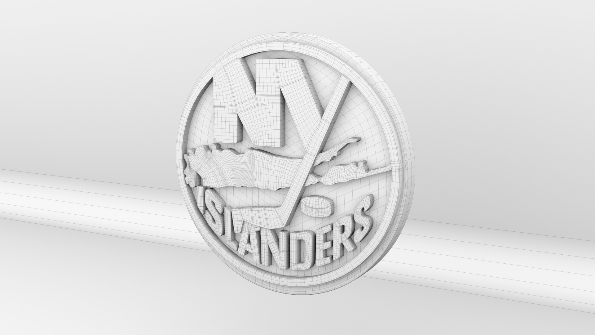 NHL New York Islanders Team Logo 3D model_8