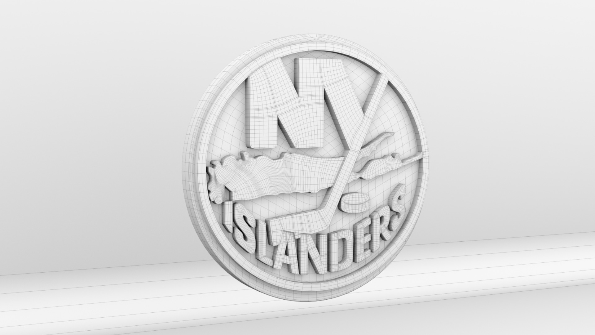 NHL New York Islanders Team Logo 3D model_9