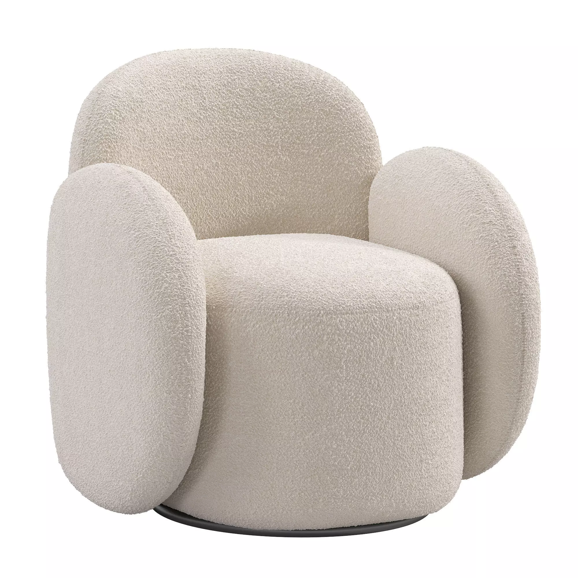 Teop armchair Low-poly 3D model