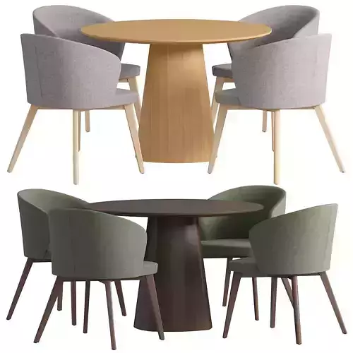 Table Anza and Chair Darice Dining set