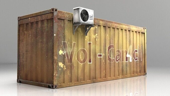 Container  Low-poly 3D model