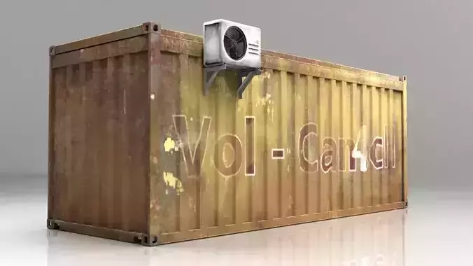 Container  Low-poly 3D model
