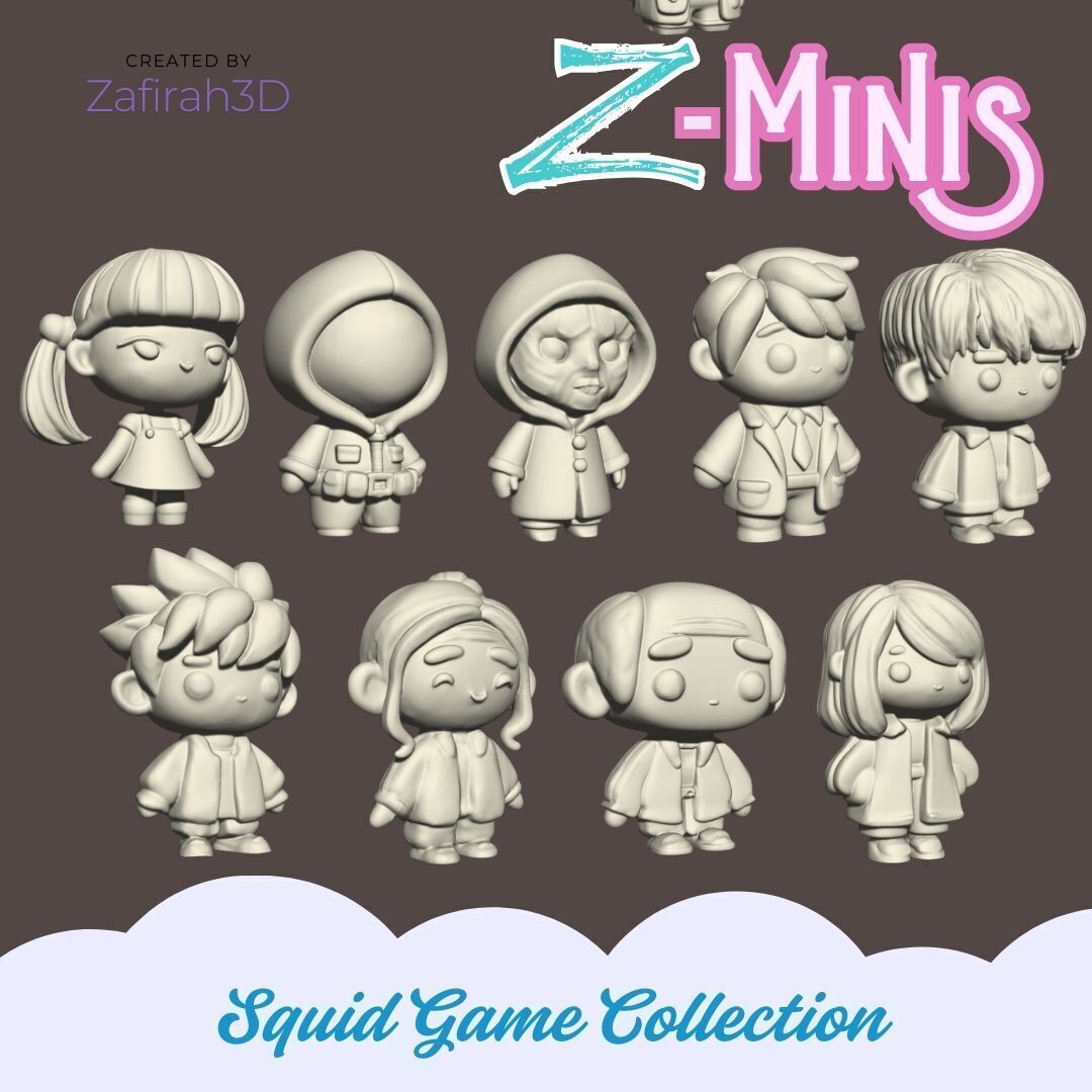Z-Minis Squid Game Collection 3D print model_3