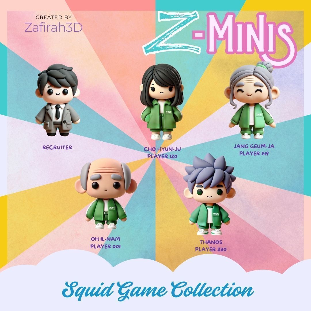 Z-Minis Squid Game Collection 3D print model_2