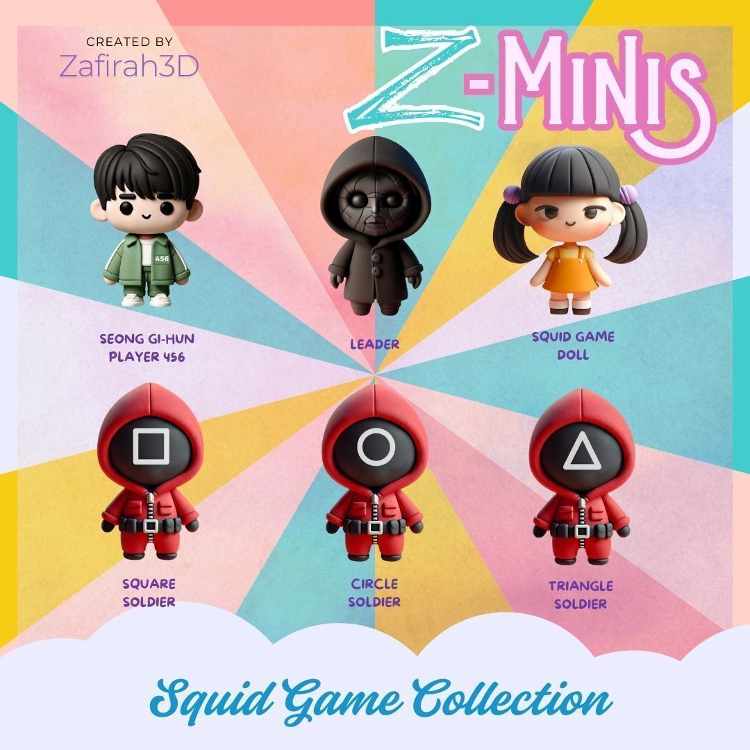 Z-Minis Squid Game Collection 3D print model_1
