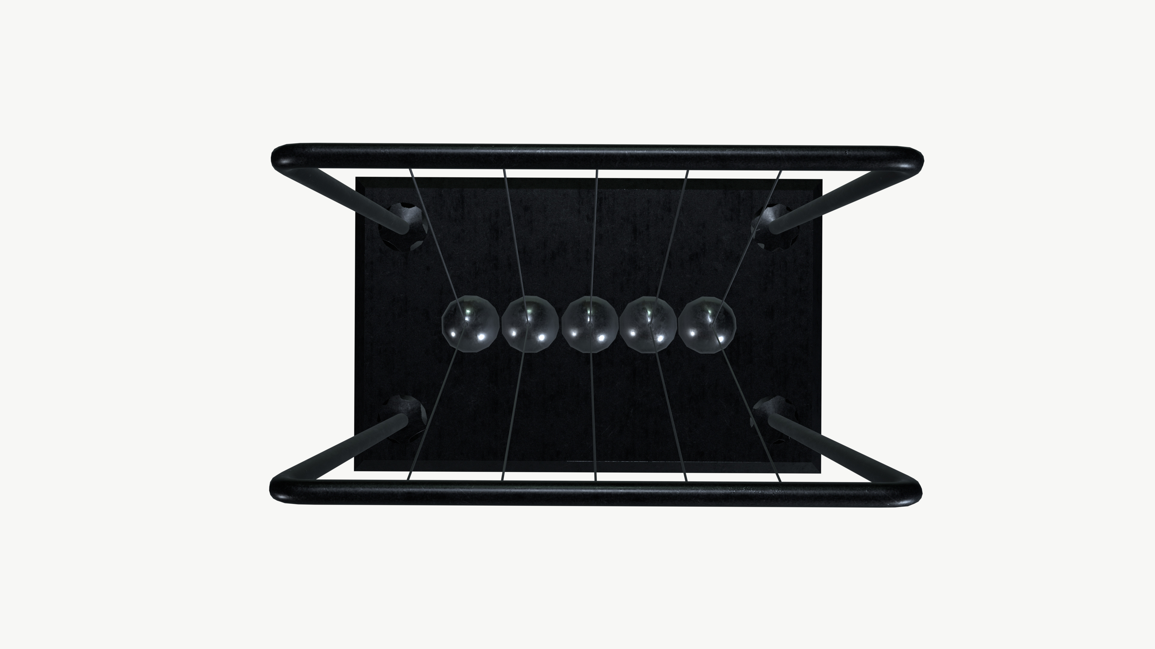 Newtons Cradle 3D model_5